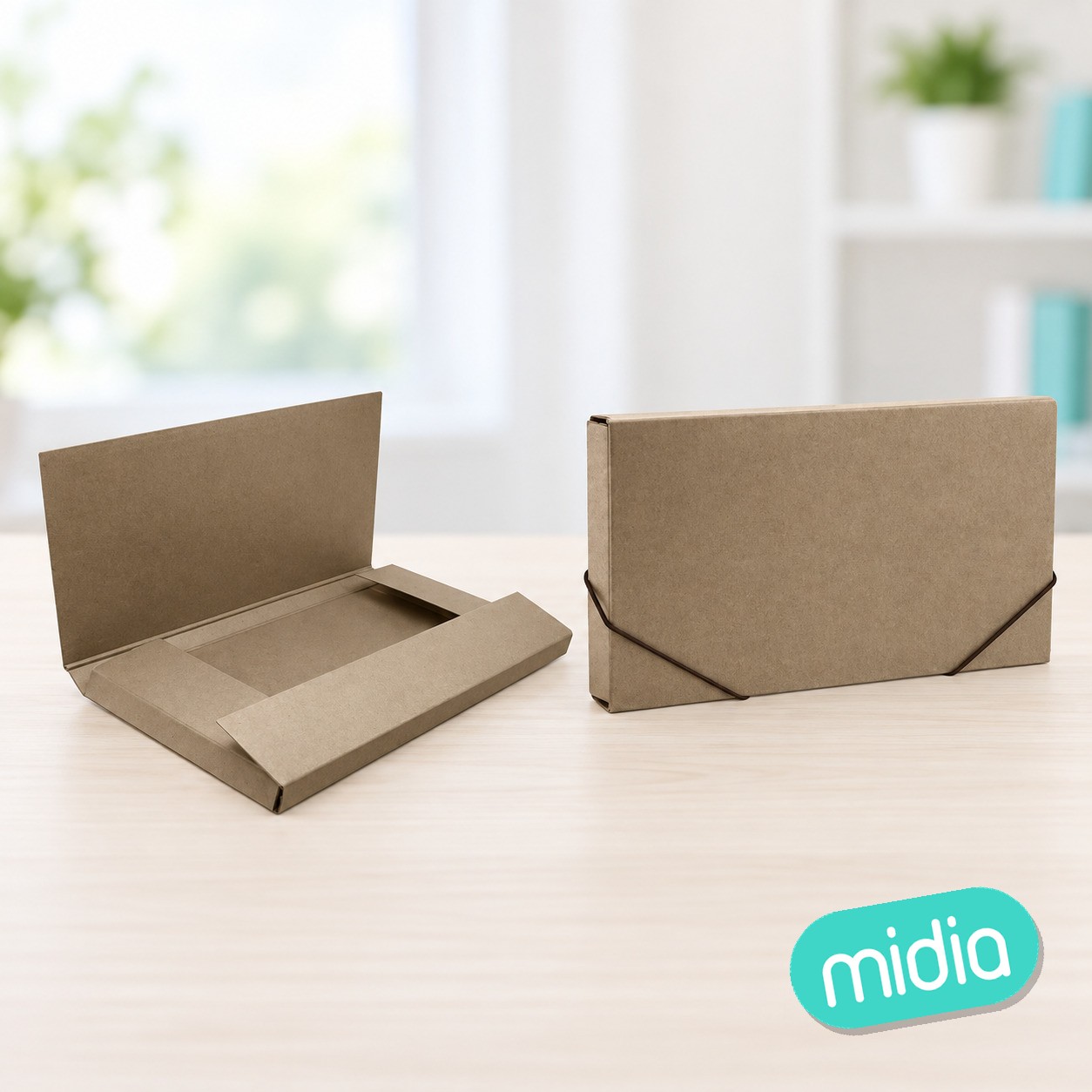 Carpeta proyectos carton 30mm kraft