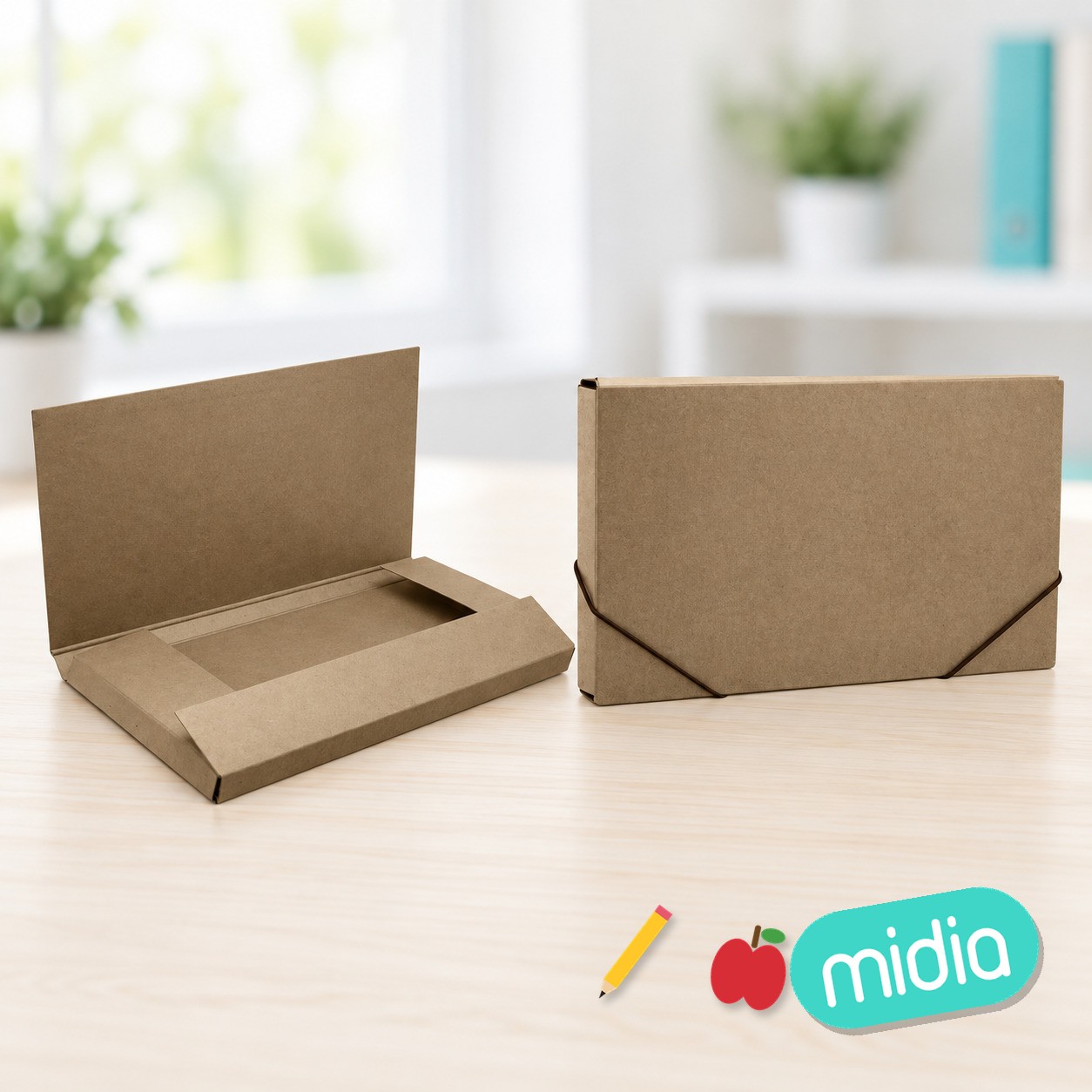 Carpeta proyectos carton 50mm kraft