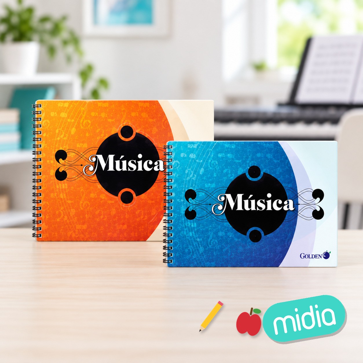 Golden cuaderno musica a4