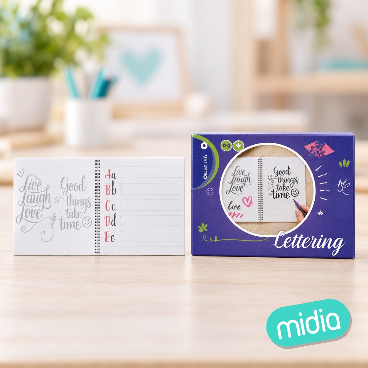 Cuaderno lettering a4 -32 hojas con espiral