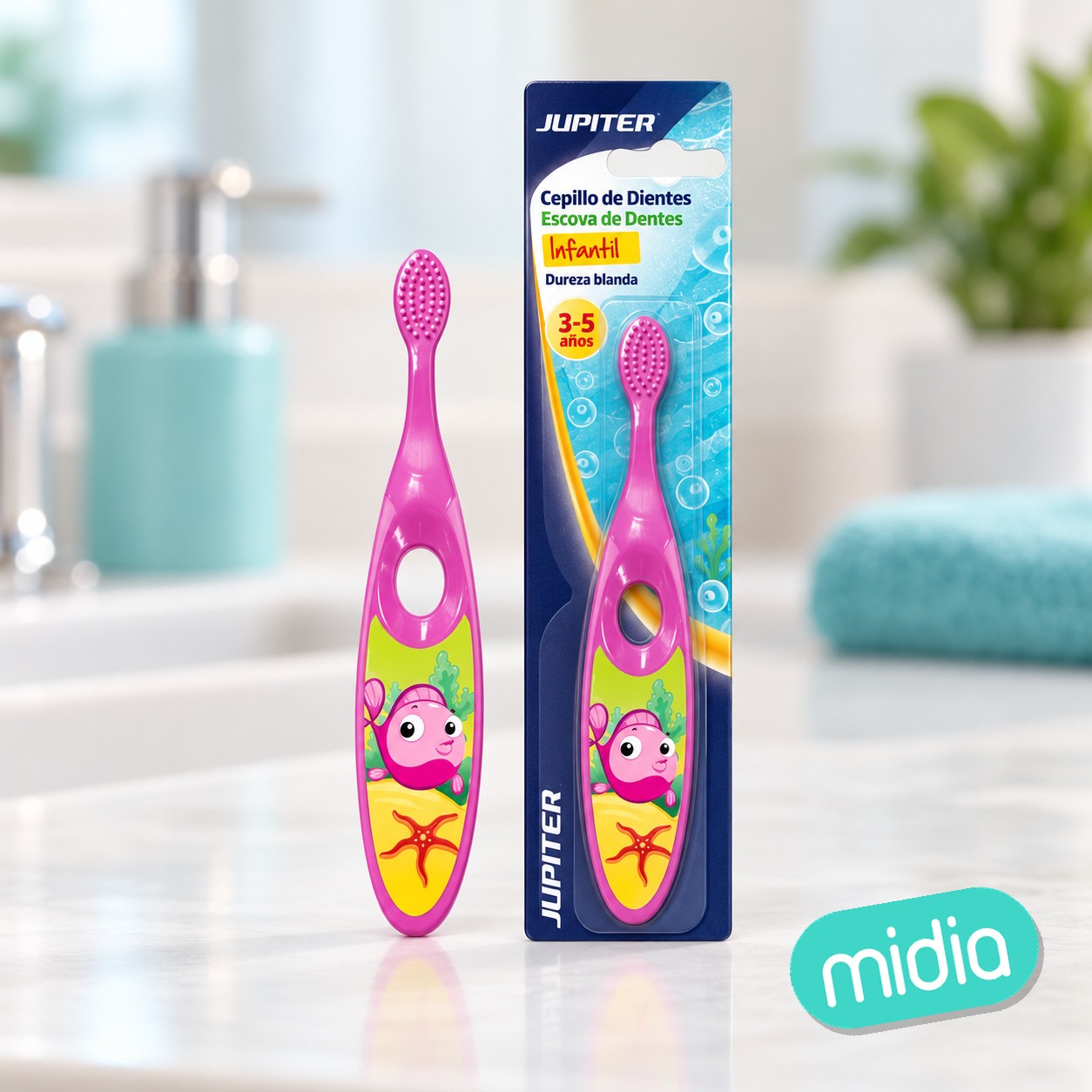 Cepillo dientes infantil mango