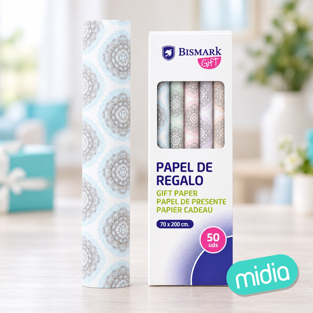 Papel de regalo mandalas 70x200