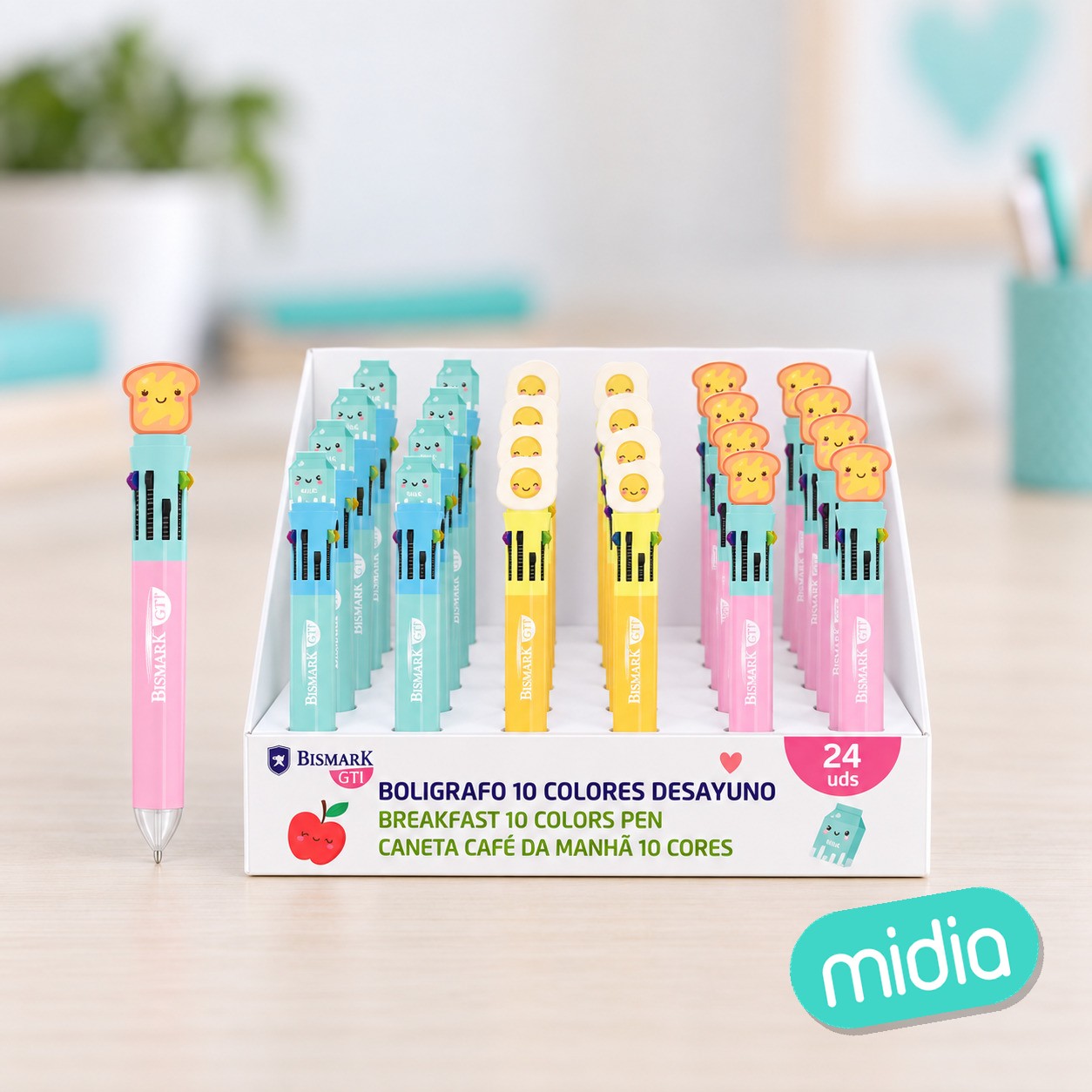 Boligrafo cool 10 colores