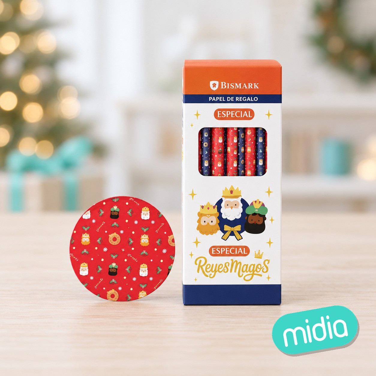 Papel de regalo reyes magos 70x200