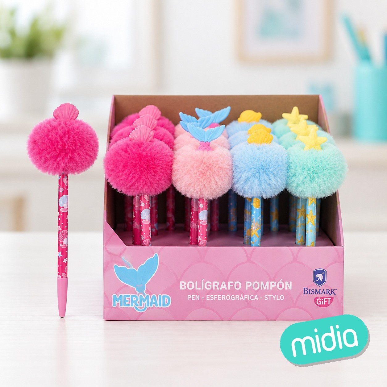 Boligrafo pompom ocean