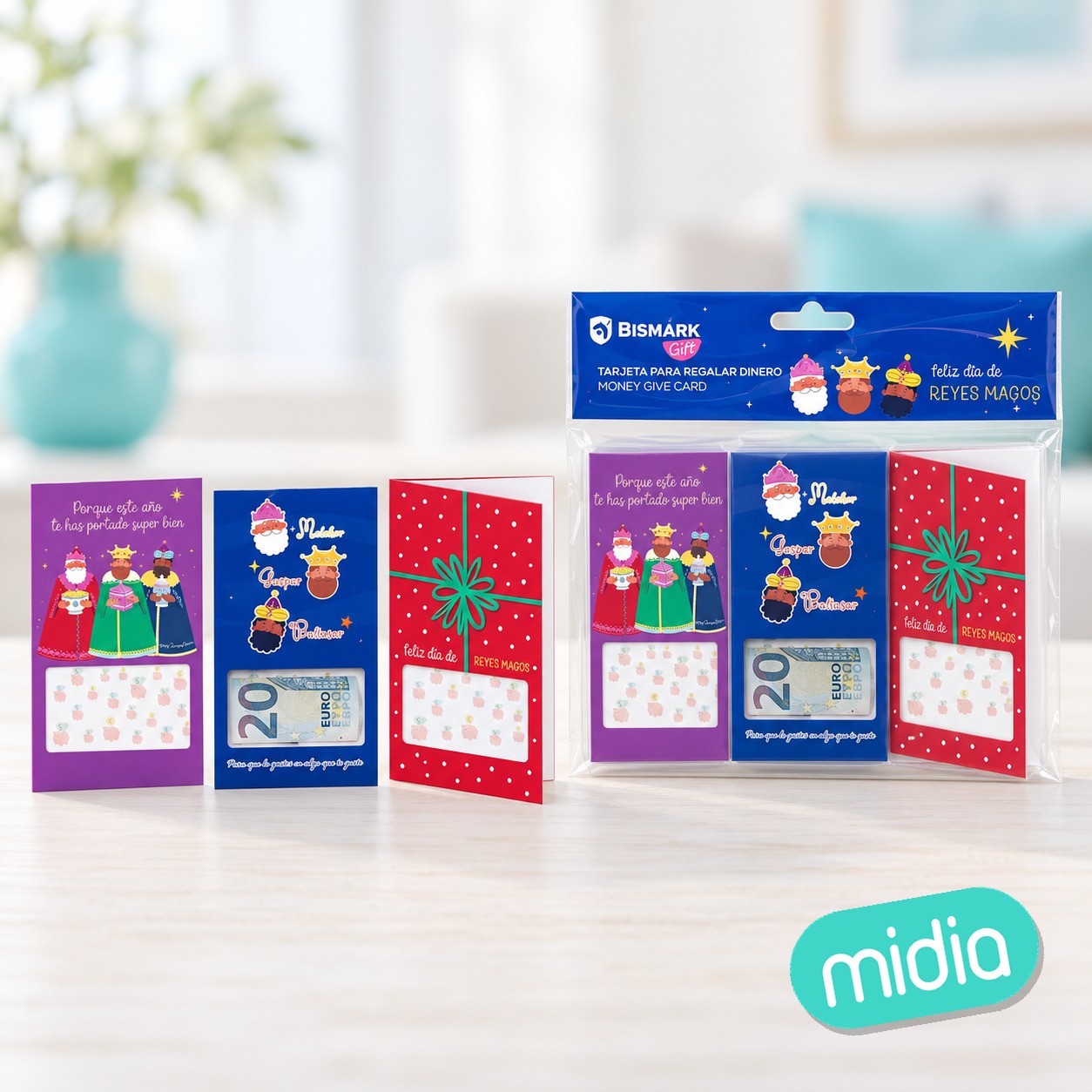 Tarjeta para regalar dinero reyes magos