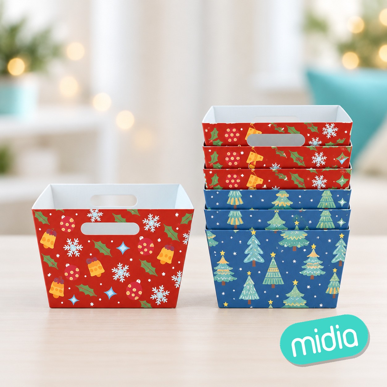 Bandeja multiusos navidad 27x20x12 cm