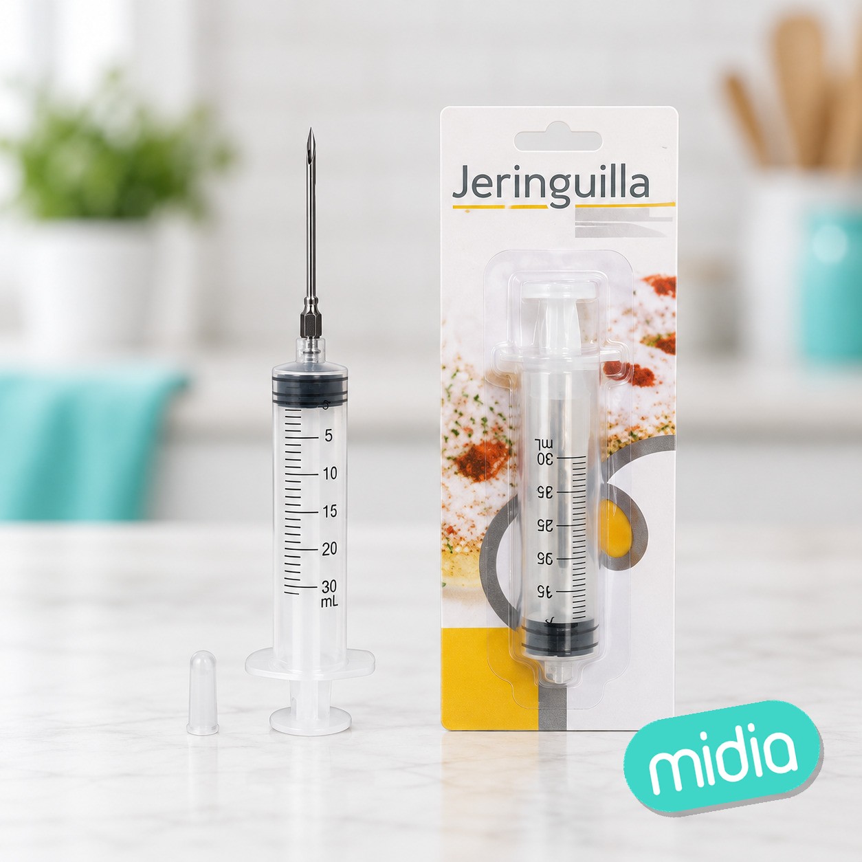 Jeringulla inyectar salsa