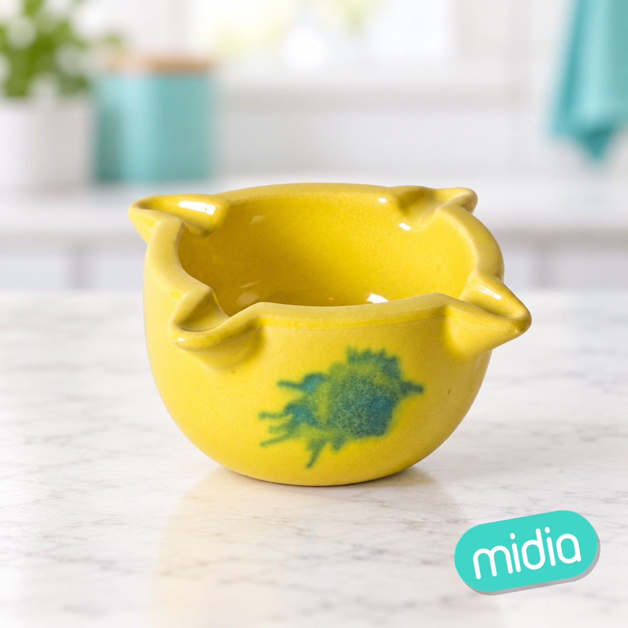 Mortero amarillo mini 7cm