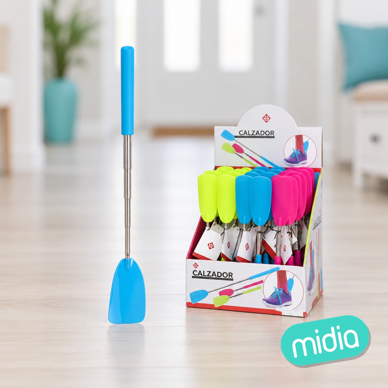 Calzador extensible 25-73 cm - 3 colores