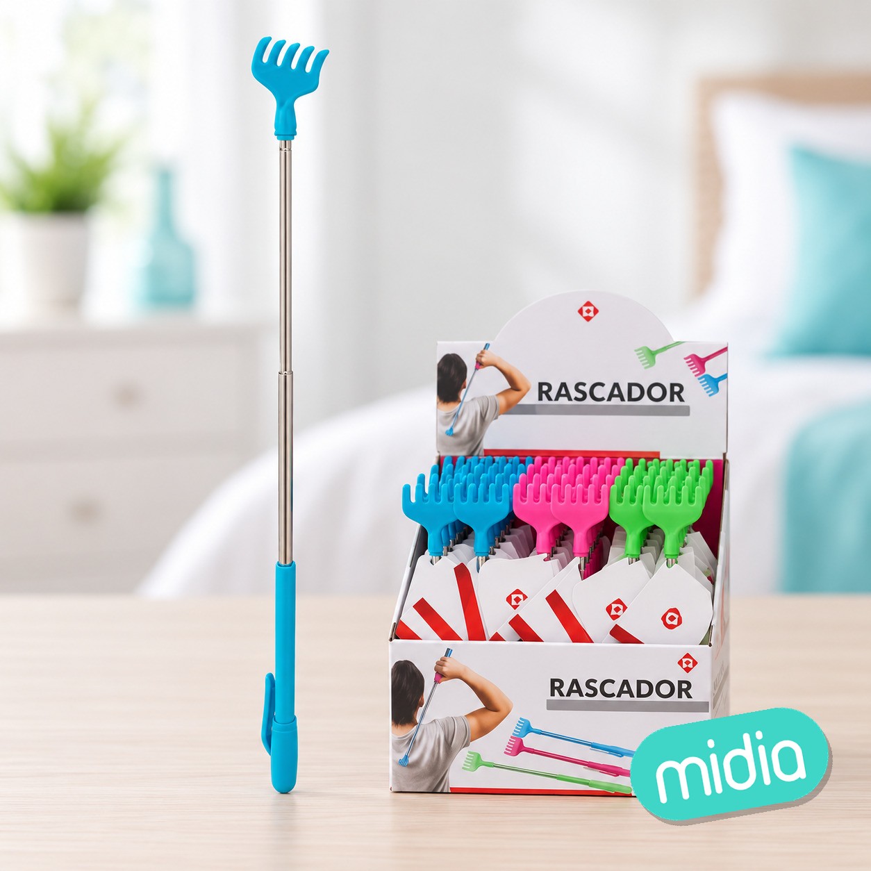 Rascador extensible 3x18/40cm 3std plast