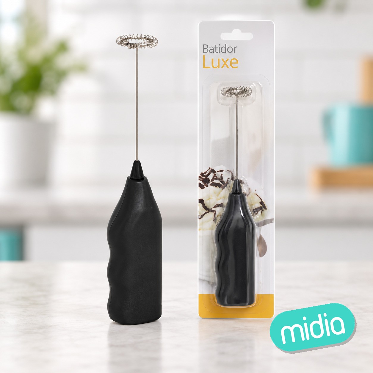 Batidor espumador luxe 20cm