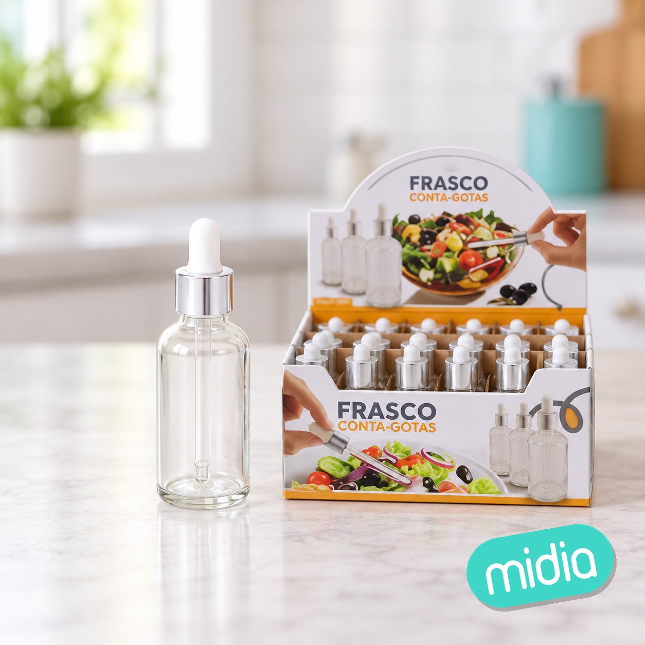 Frasco con cuentagotas 30 ml - cristal