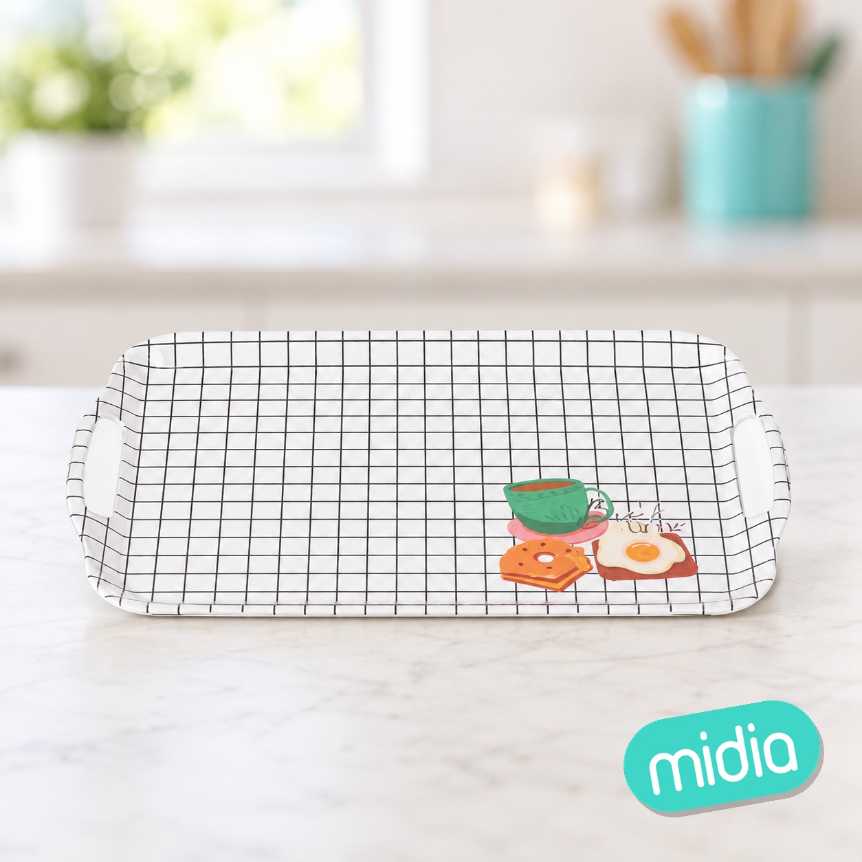 Bandeja melamina 42x27cm surt 2 break