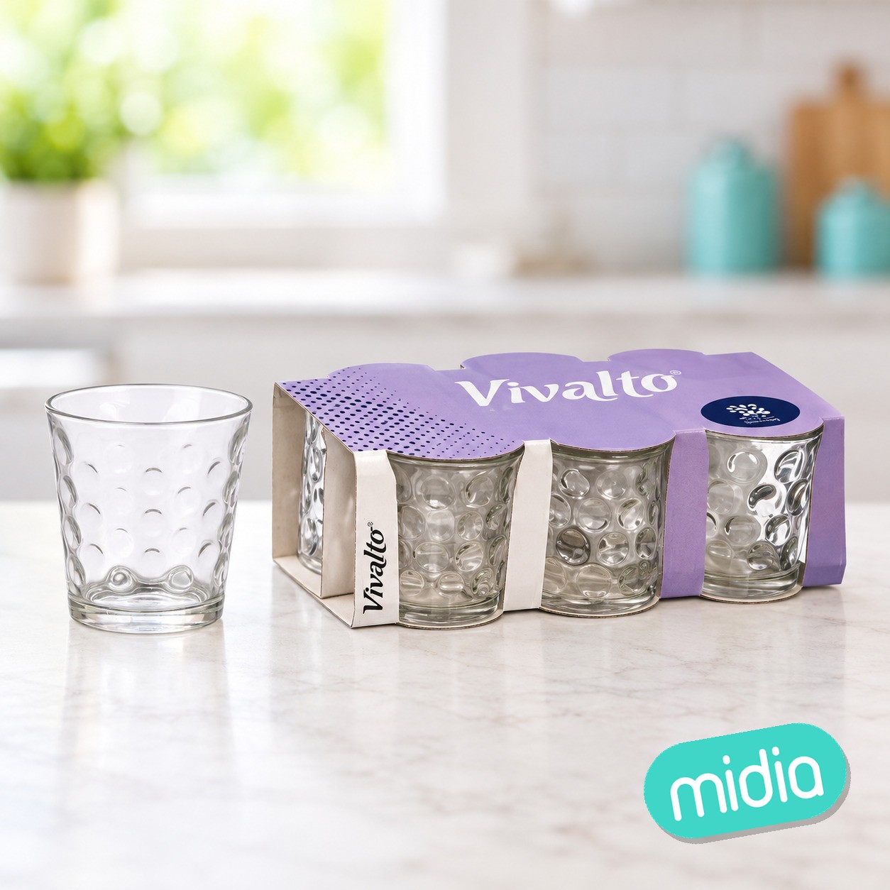Set 6 vasos puntos 280ml