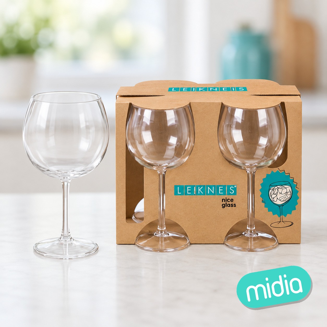 Set 4 copas 570ml acrilico