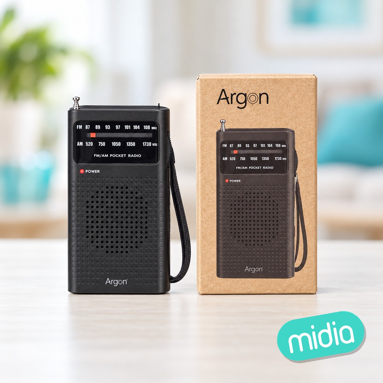 Radio bolsillo pilas am fm negra