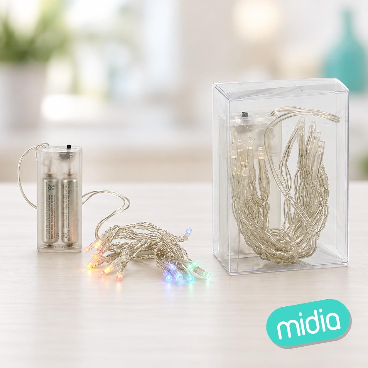 Tira 20 bombillas led multicolor