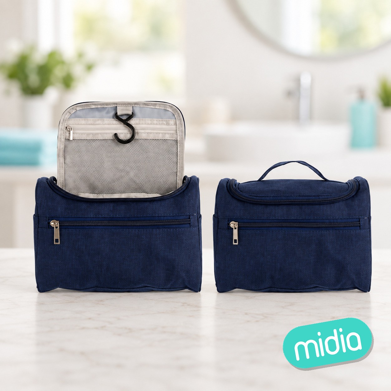 Neceser viaje portatil surt negro azul
