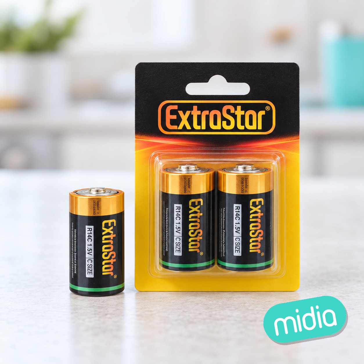 Pilas extra r14 c