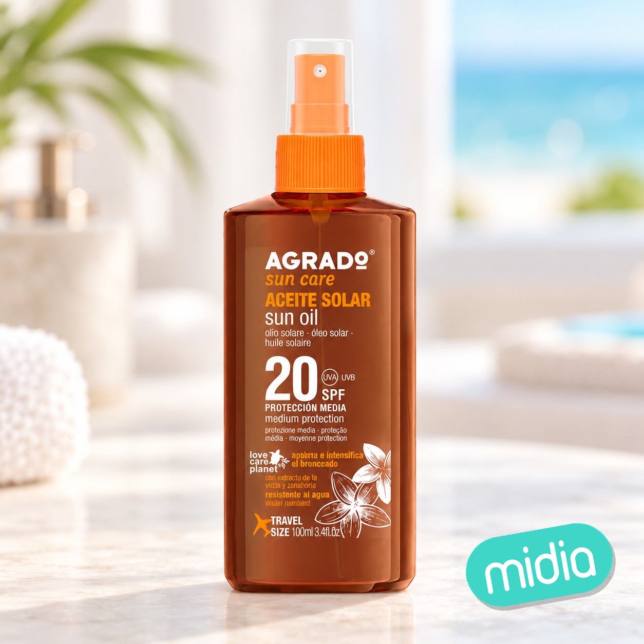 Agrado aceite solar spf50 100ml