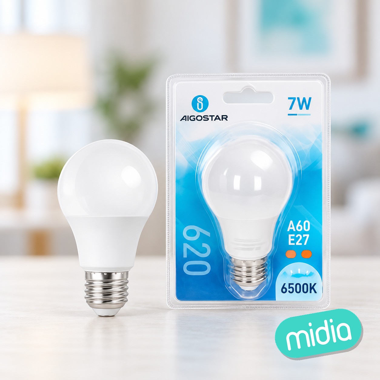 Bombilla LED A60-E27-7W-6500K-620lm