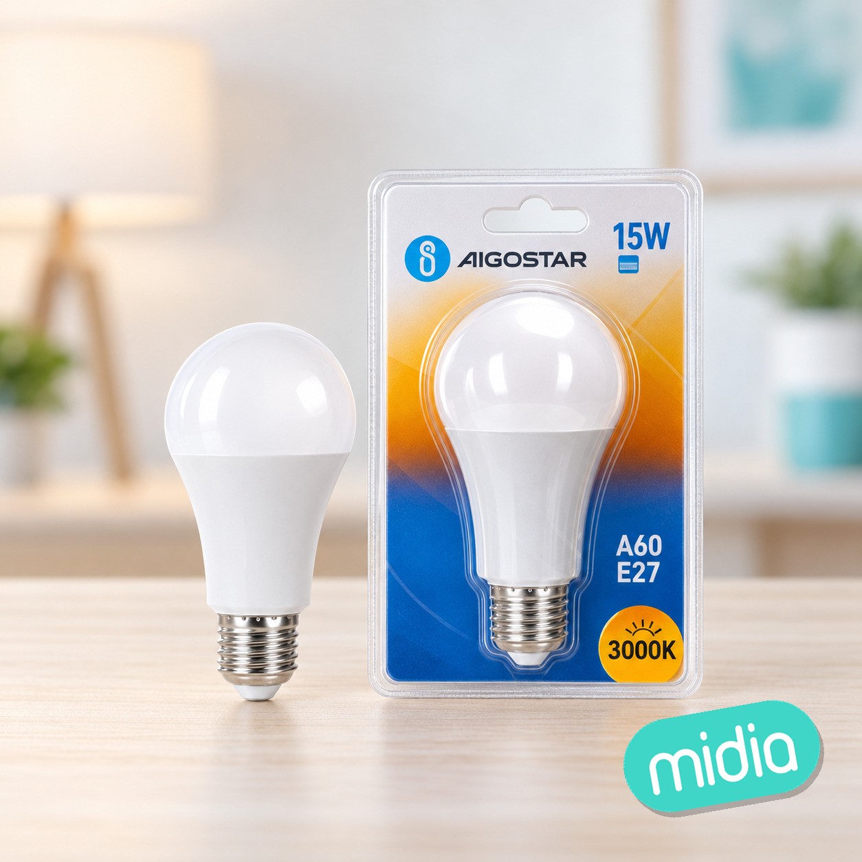 Bombilla LED A60-E27-15W-3000K-1500lm