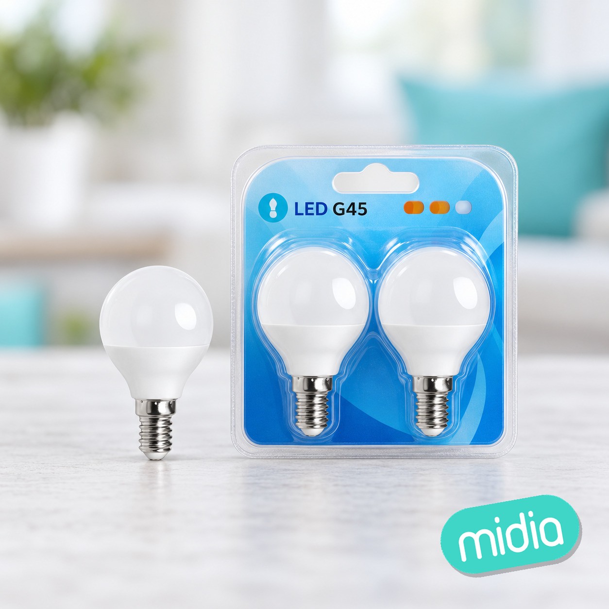 Bombilla LED G45-E14-6W-6500K-5101m-2 un