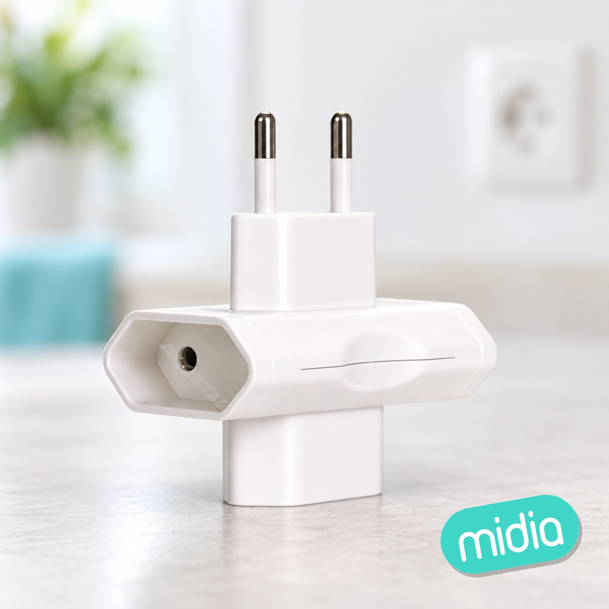 Adaptador de 1 a 3(MAX.2200W,10A 250V~ 2P)