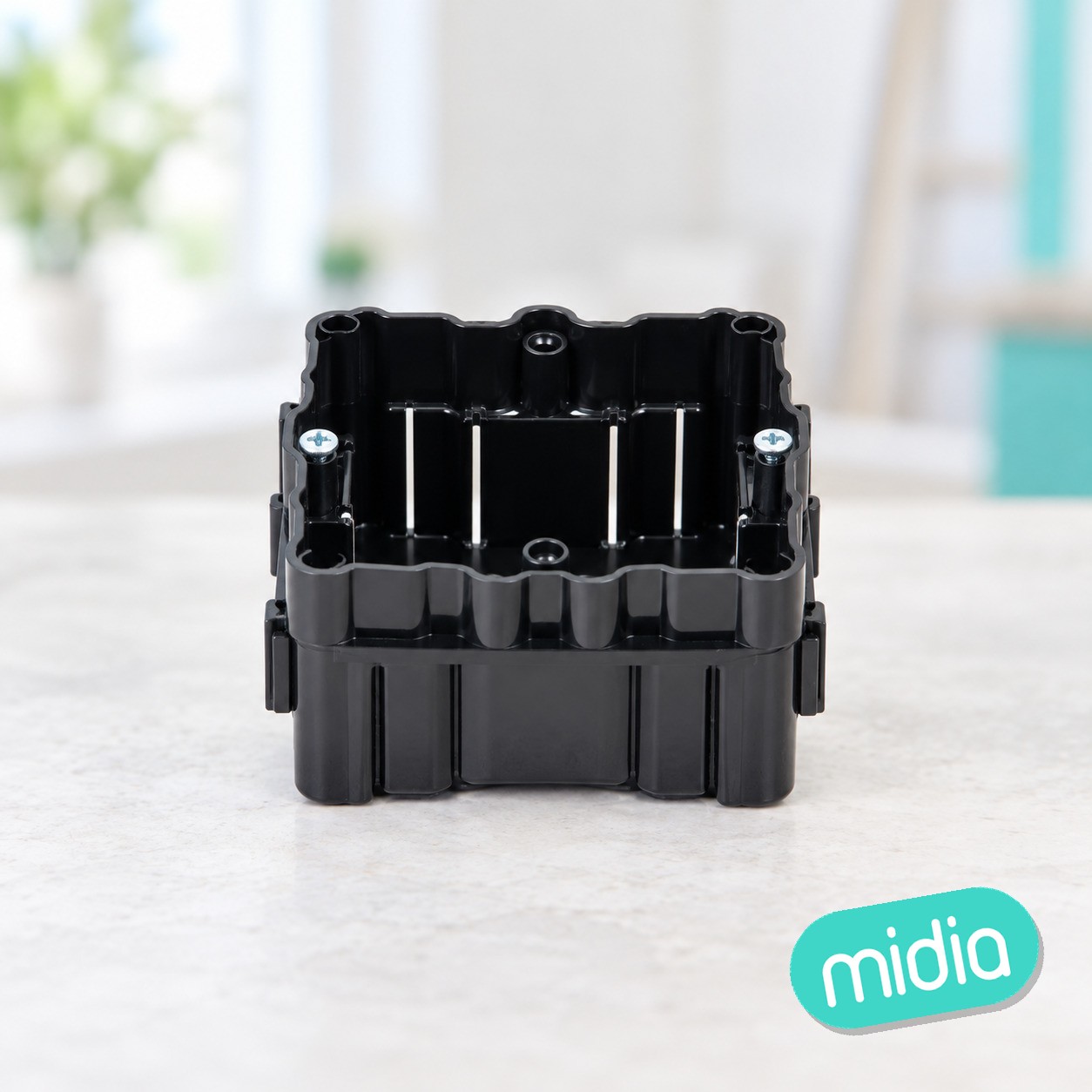 Caja de mecanismos empotrable Negro