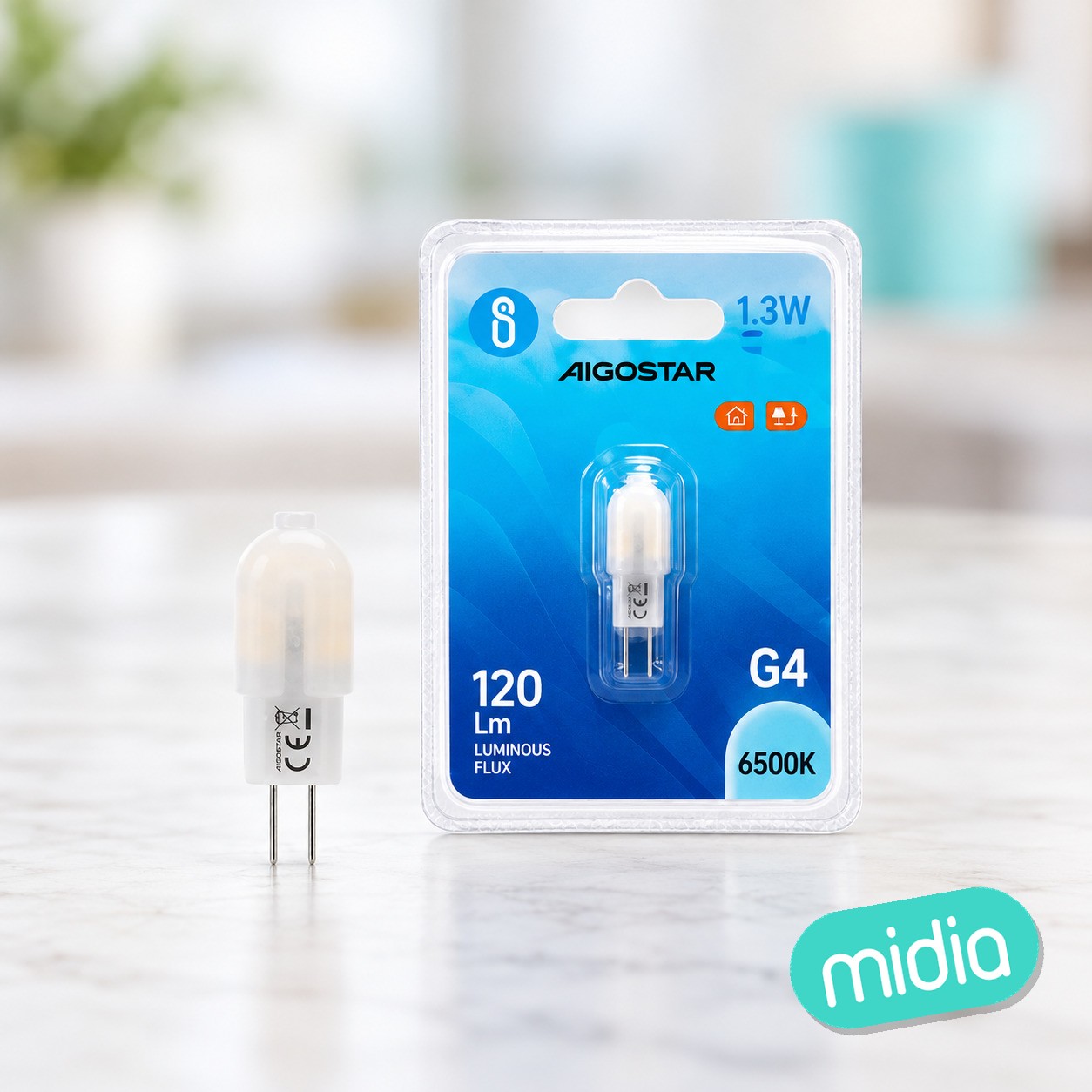Lámpara LED (Blanco lechoso) G4 1.3W