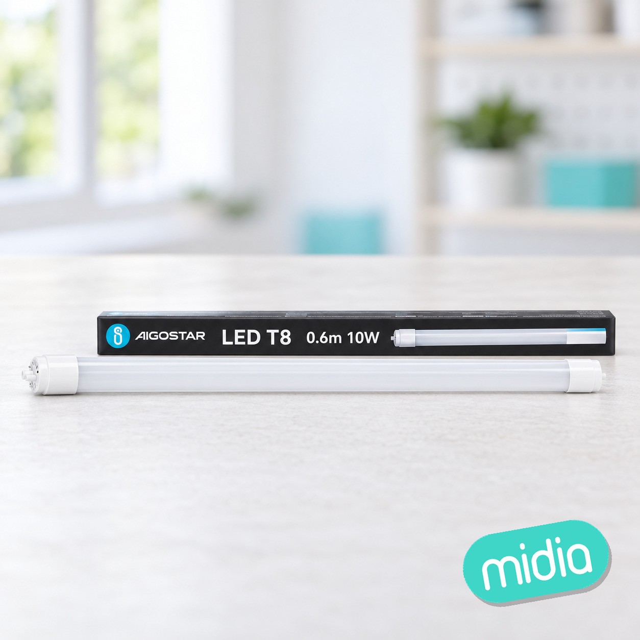 Tubo de plásctico LED 0,6m 10W