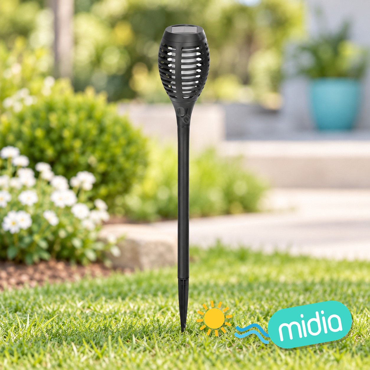 Luz solar LED para cesped-2700K-plástico-IP44