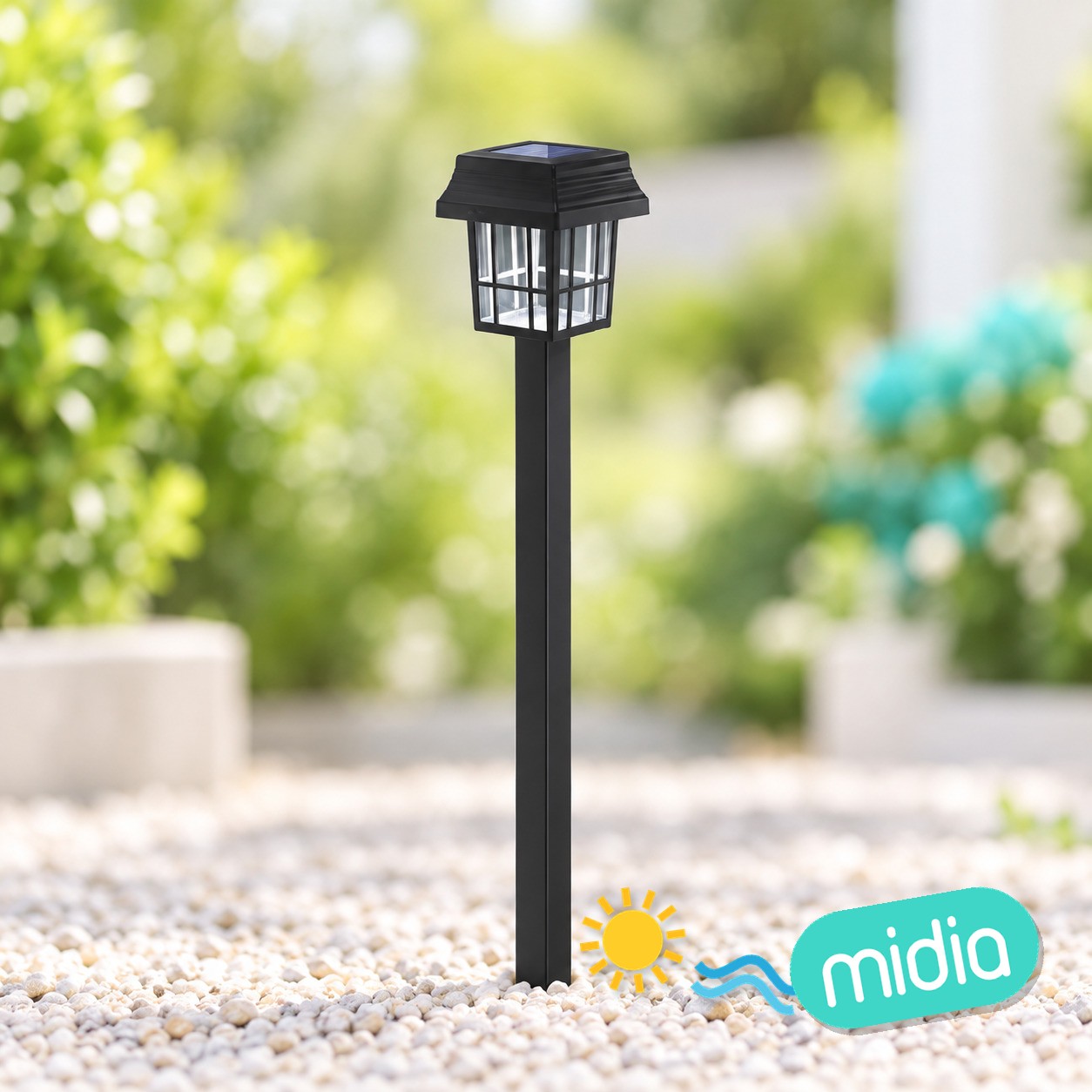 Luz solar LED para cesped-6500K-plástico-IP44