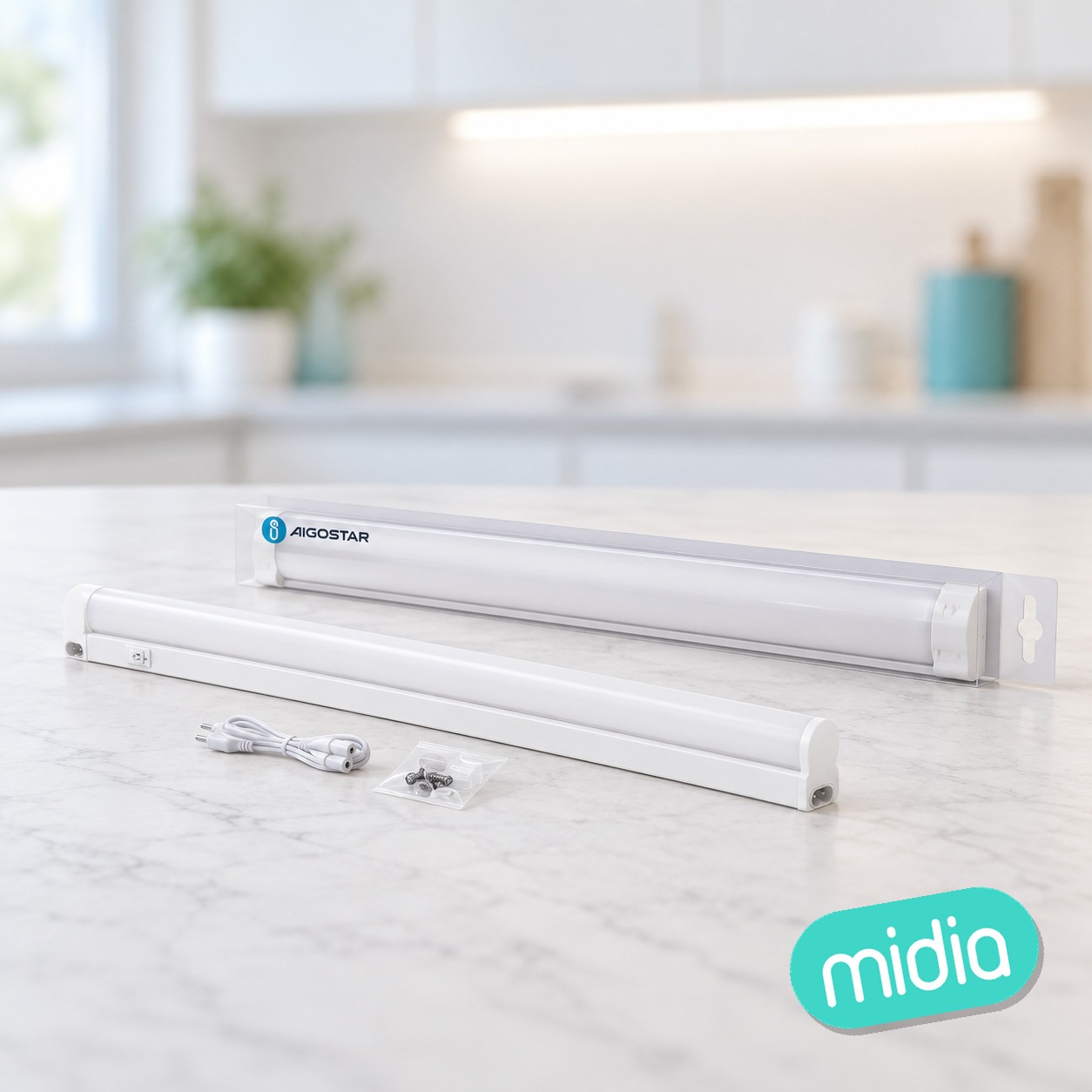 LED T5 batten light-12W-6500K-1320 lm-L0.9m-IP20