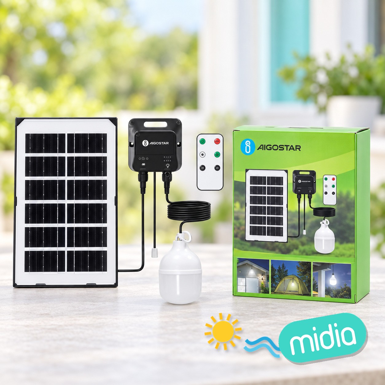 Bombillas solares LED-35W-6500K-350lm-IP65