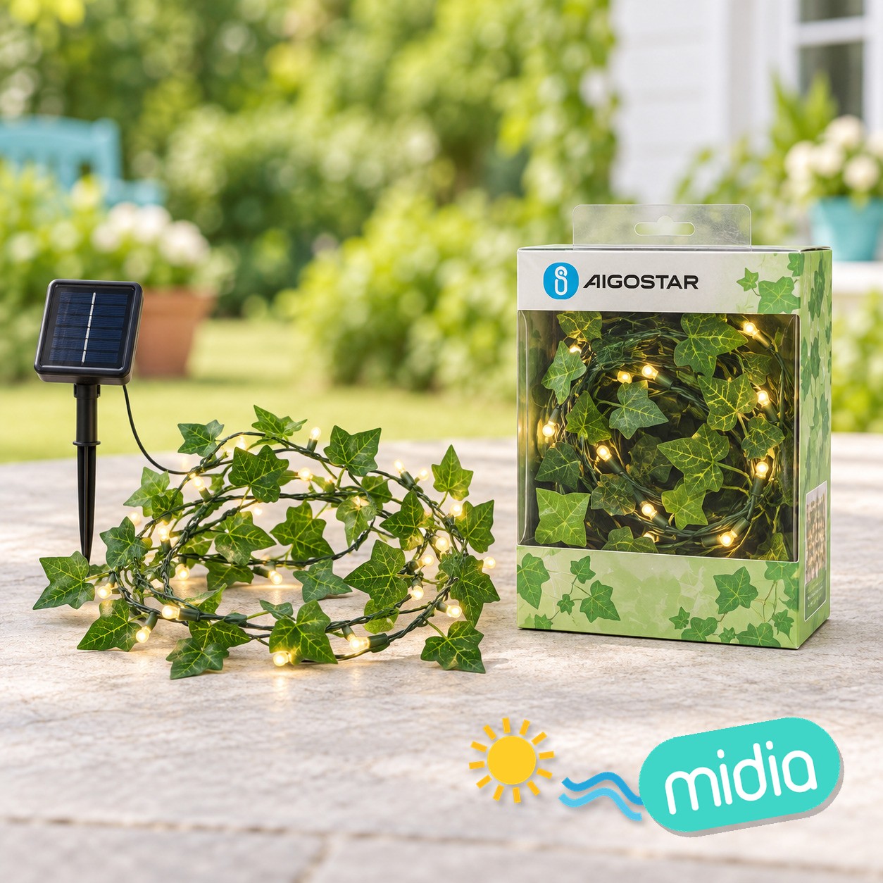Cadena de luces LED solares para plantas-2700K-IP65