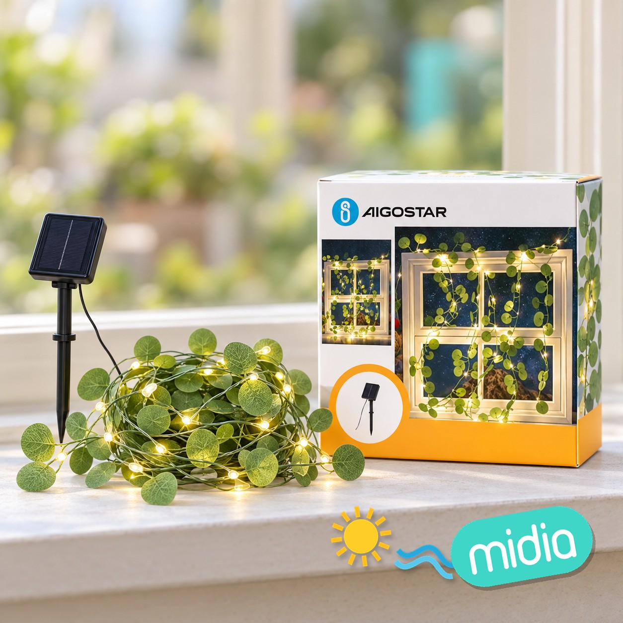 Cadena de luces LED solares para plantas-2700K-IP65