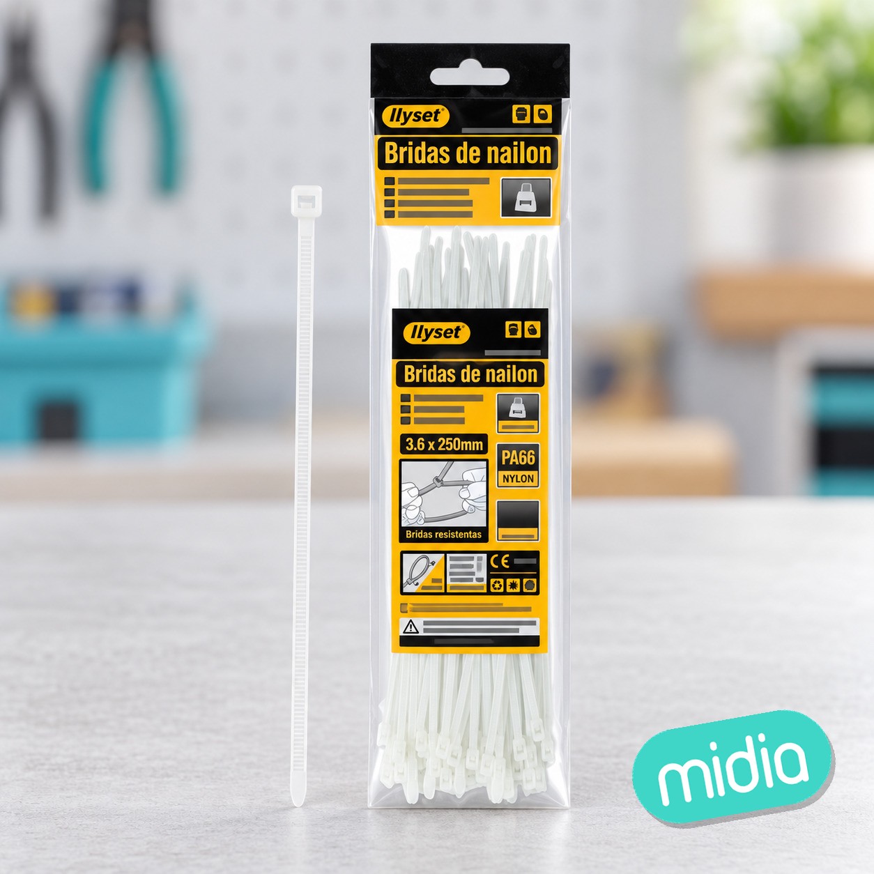 Bridas de nailon 3.6x250mm