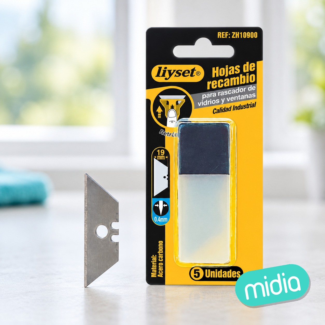 Hojas de recambio para rascador de vidrios y ventanas v007h