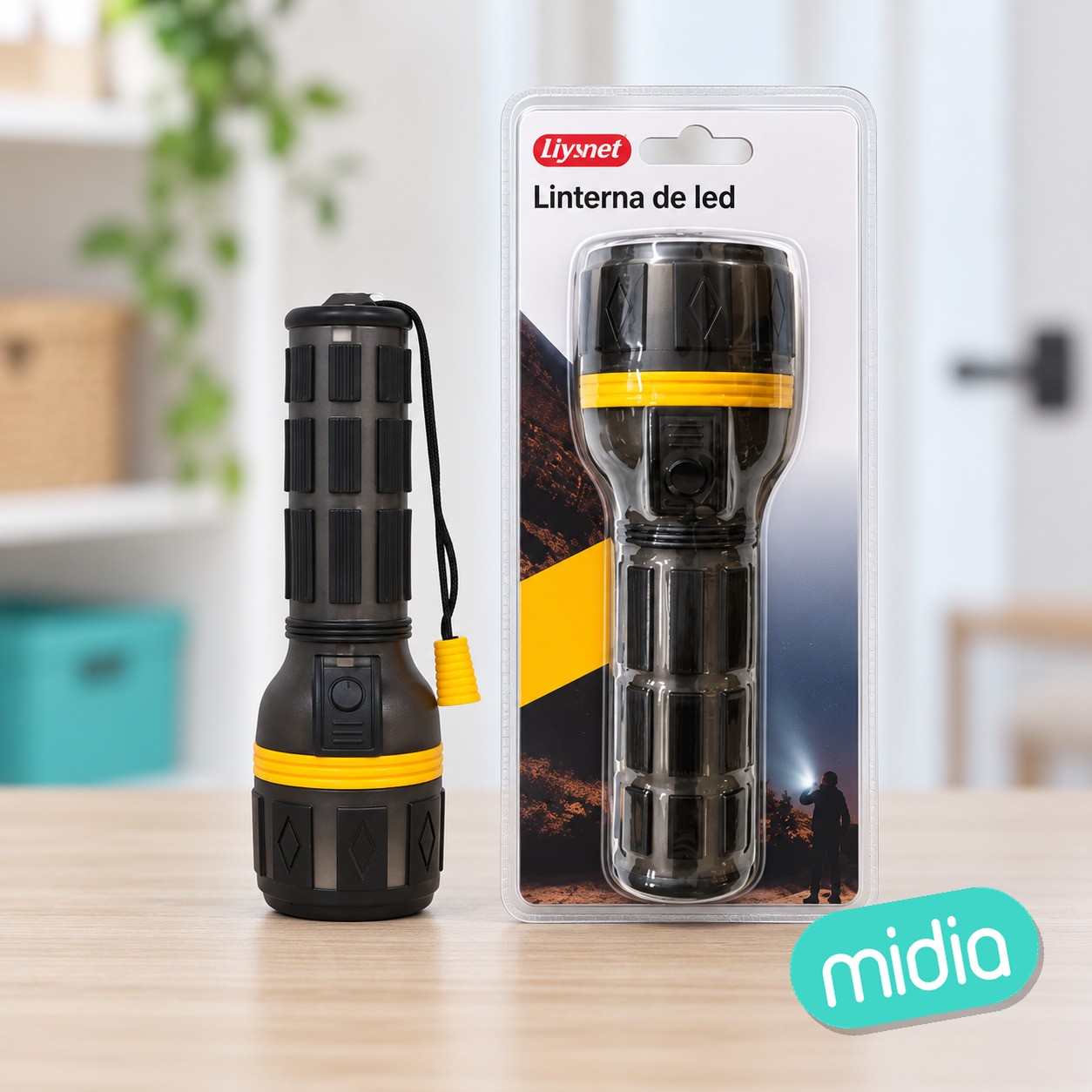 Linterna de led my-85022al-3led19.8x6.5cm