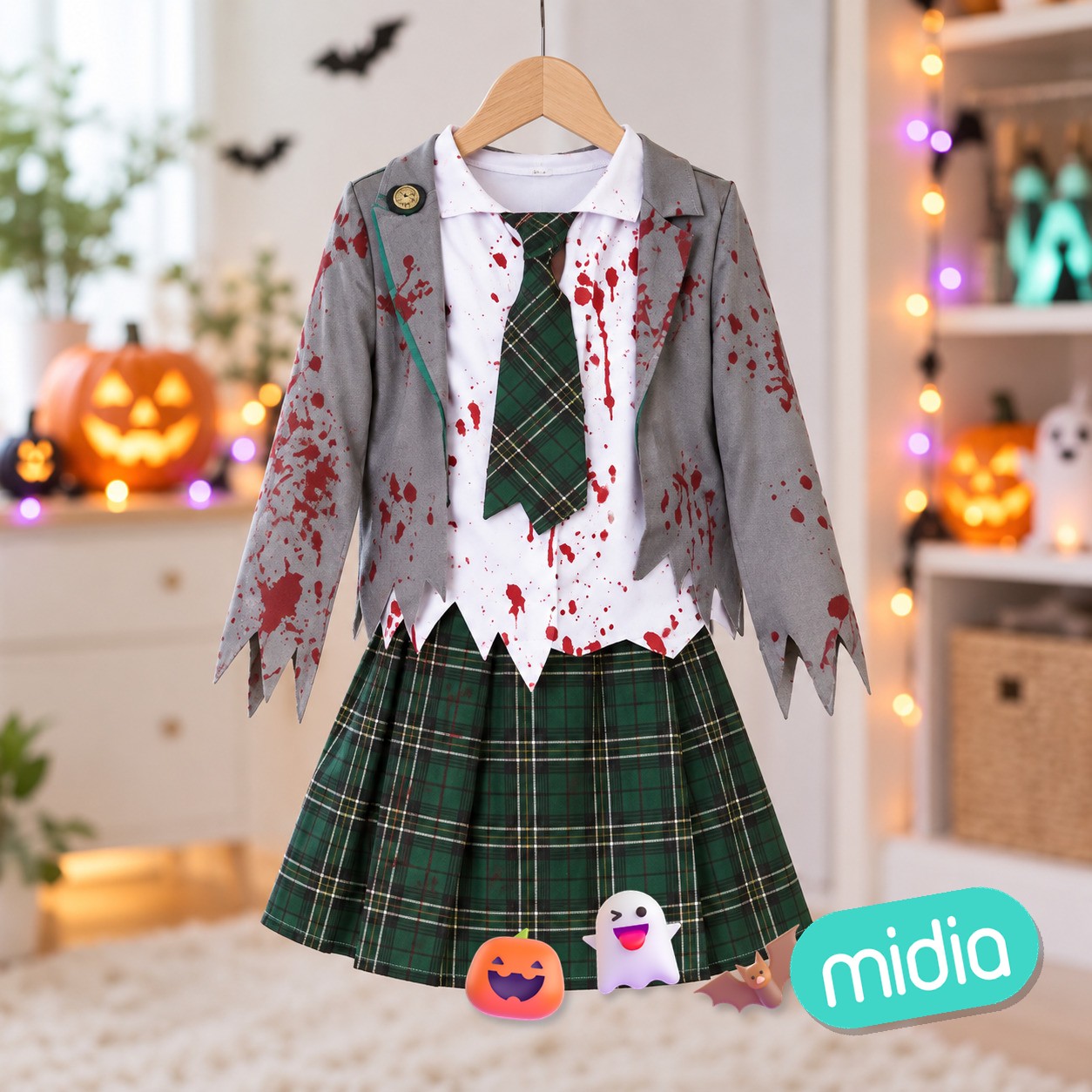 Colegiala zombie gris 7-9