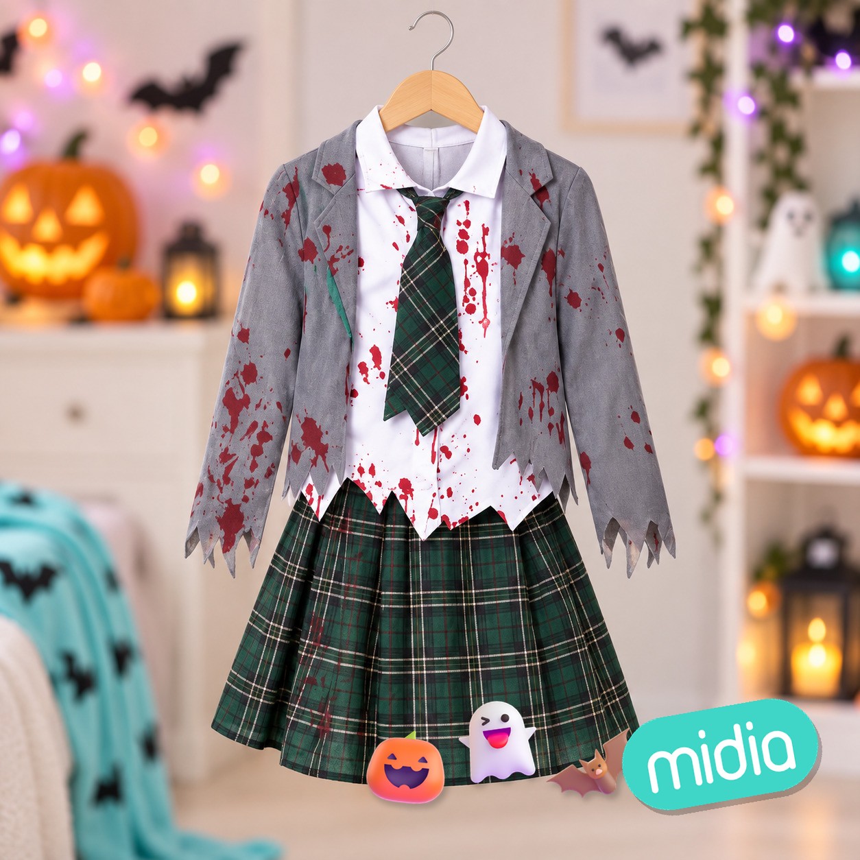 Colegiala zombie gris 10-12