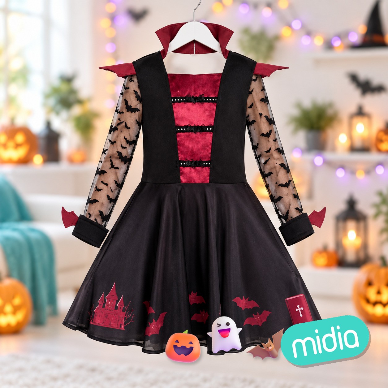Vampiresa vestido bat 5-6