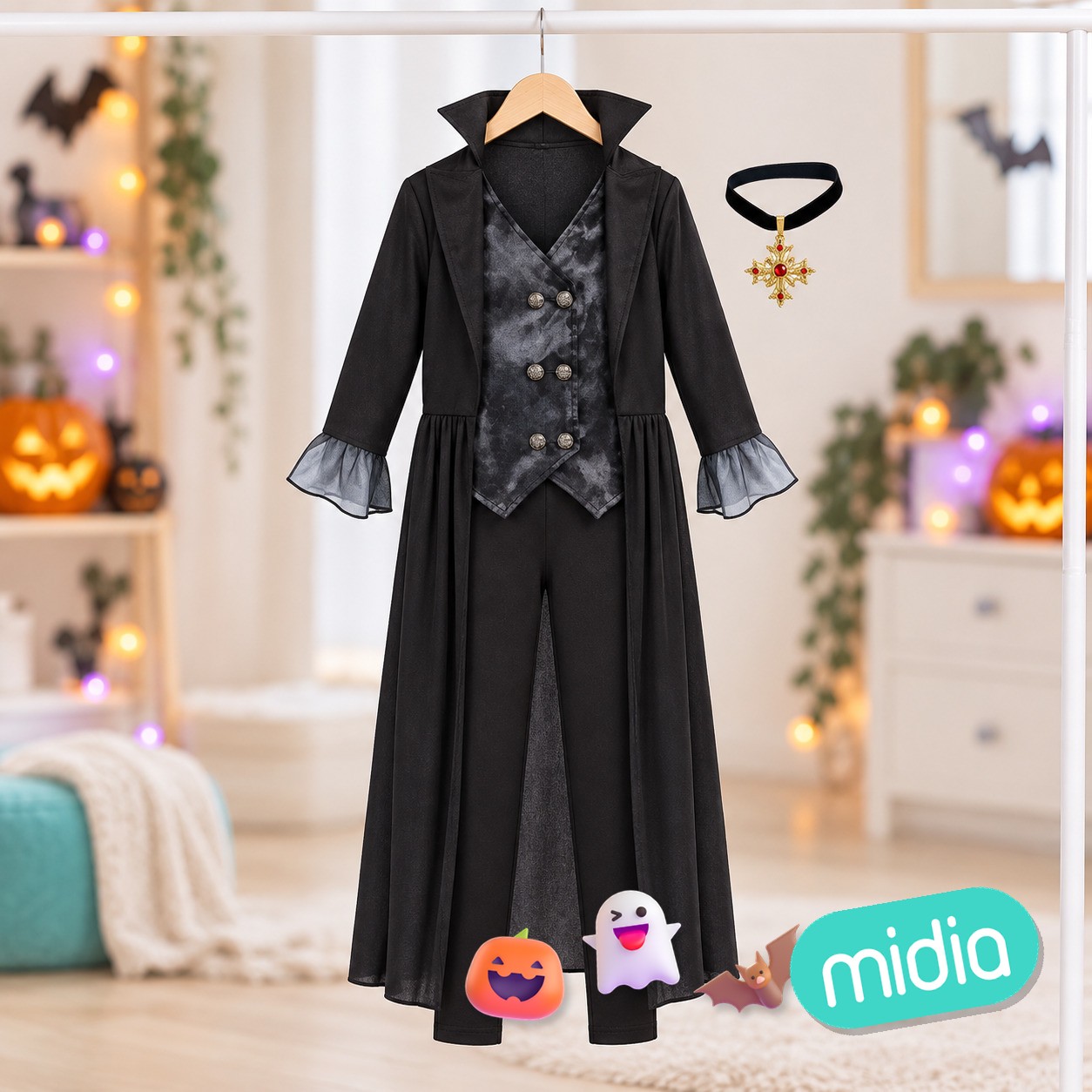 Vampiresa gotica black 7-9