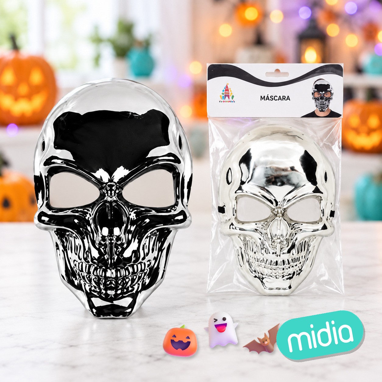 Mascara skull metal