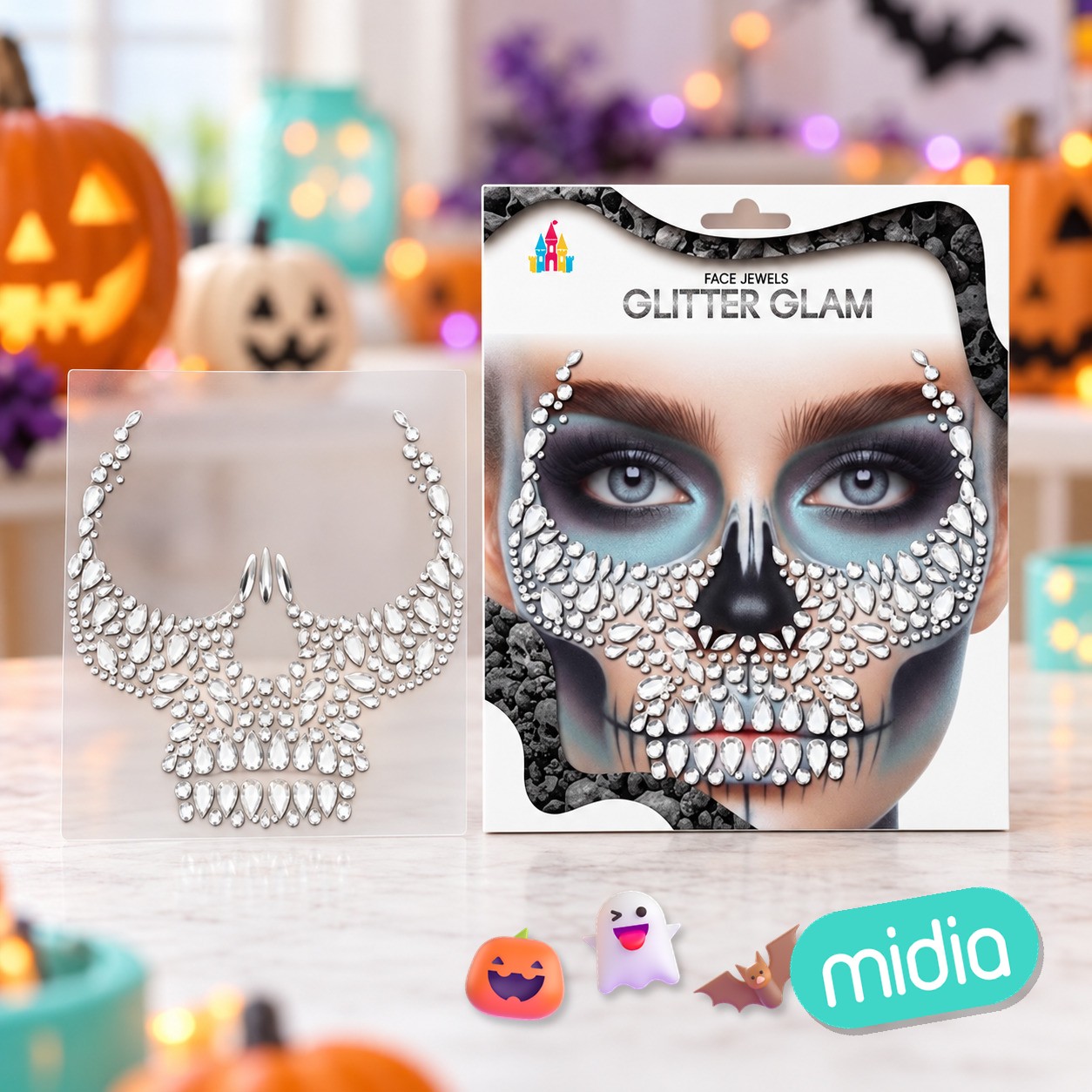 Sticker fashion gems halloween