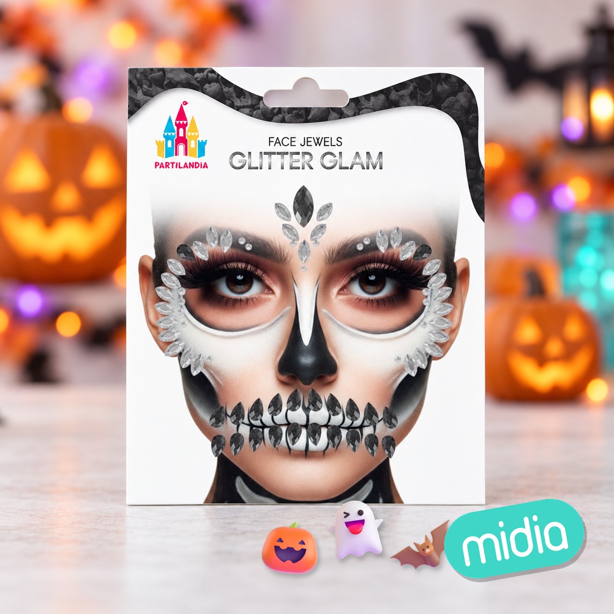 Sticker fashion gem halloween