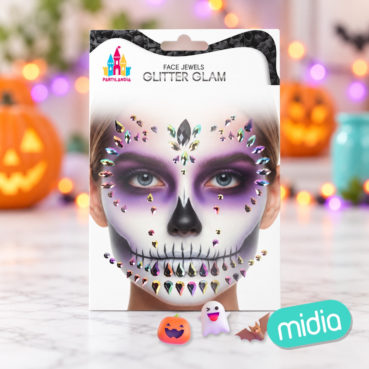 Sticker fashion gem halloween
