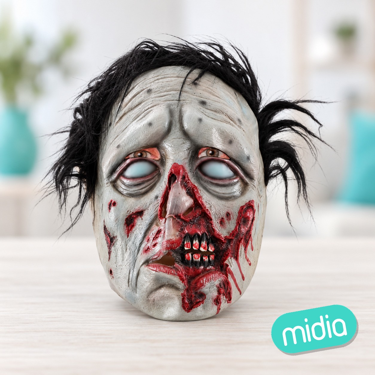 Mascara latex zombie rasgada